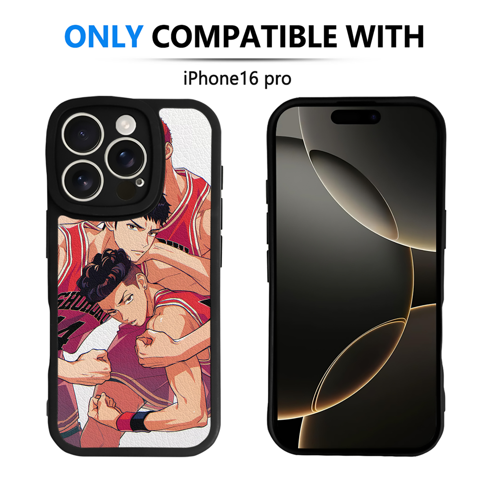 （画像用） SLAM DUNK／スラムダンク 【iPhone 16シリーズ対応】シリコンスマホケース（レザー調） 材質：シリコン
